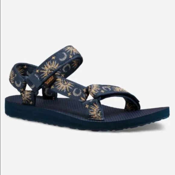 Teva Shoes - Teva Womens Original Universal Star Moon Navy Blue Sandals Shoes Size 7 NEW